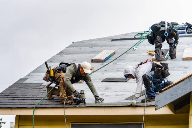 Professional Storm Damage Roof Repair technician working in Barrington, NJ